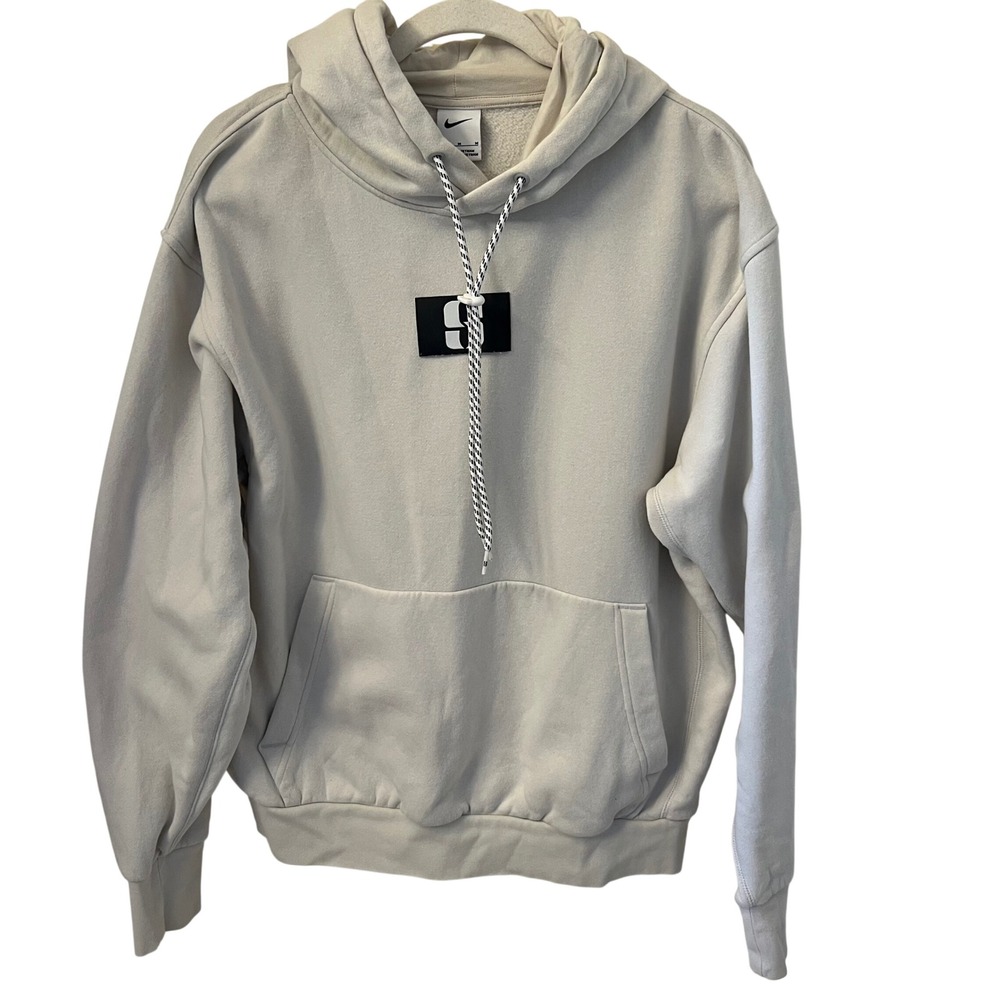Nike Sabrina S Logo Pullover Hoodie Off White Women's Medium